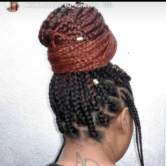 30" ombre braiding hair 99J - Picture 5 of 5